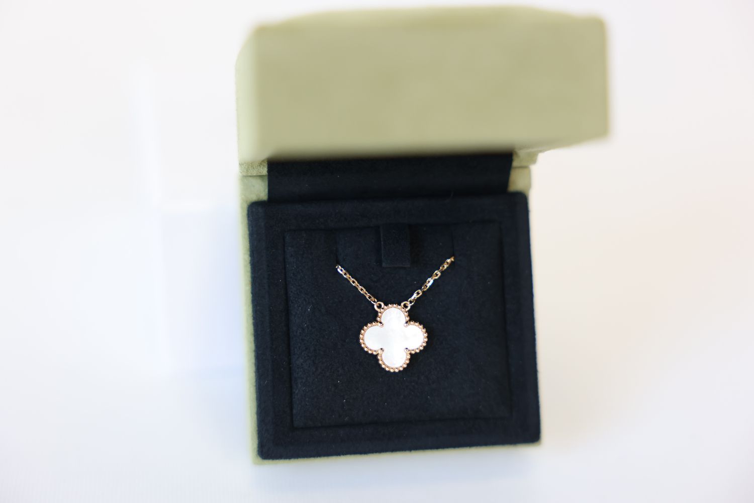 Van Cleef and Arpels Vintage Alhambra Pendant Necklace, Yellow Gold Preowned In Box WA001