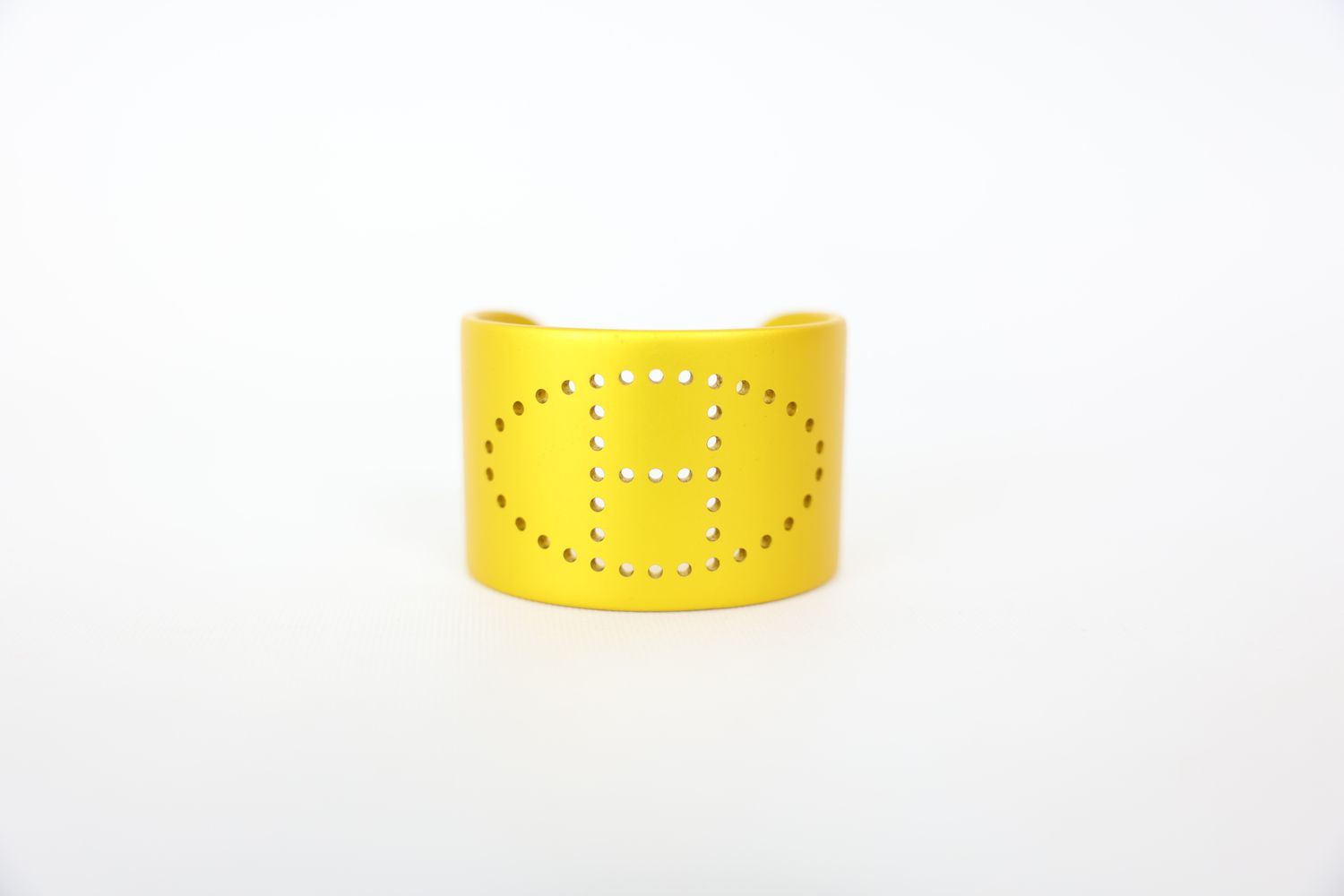 Hermes Evelyne Cuff Bracelet Yellow Metal New In Box WA001