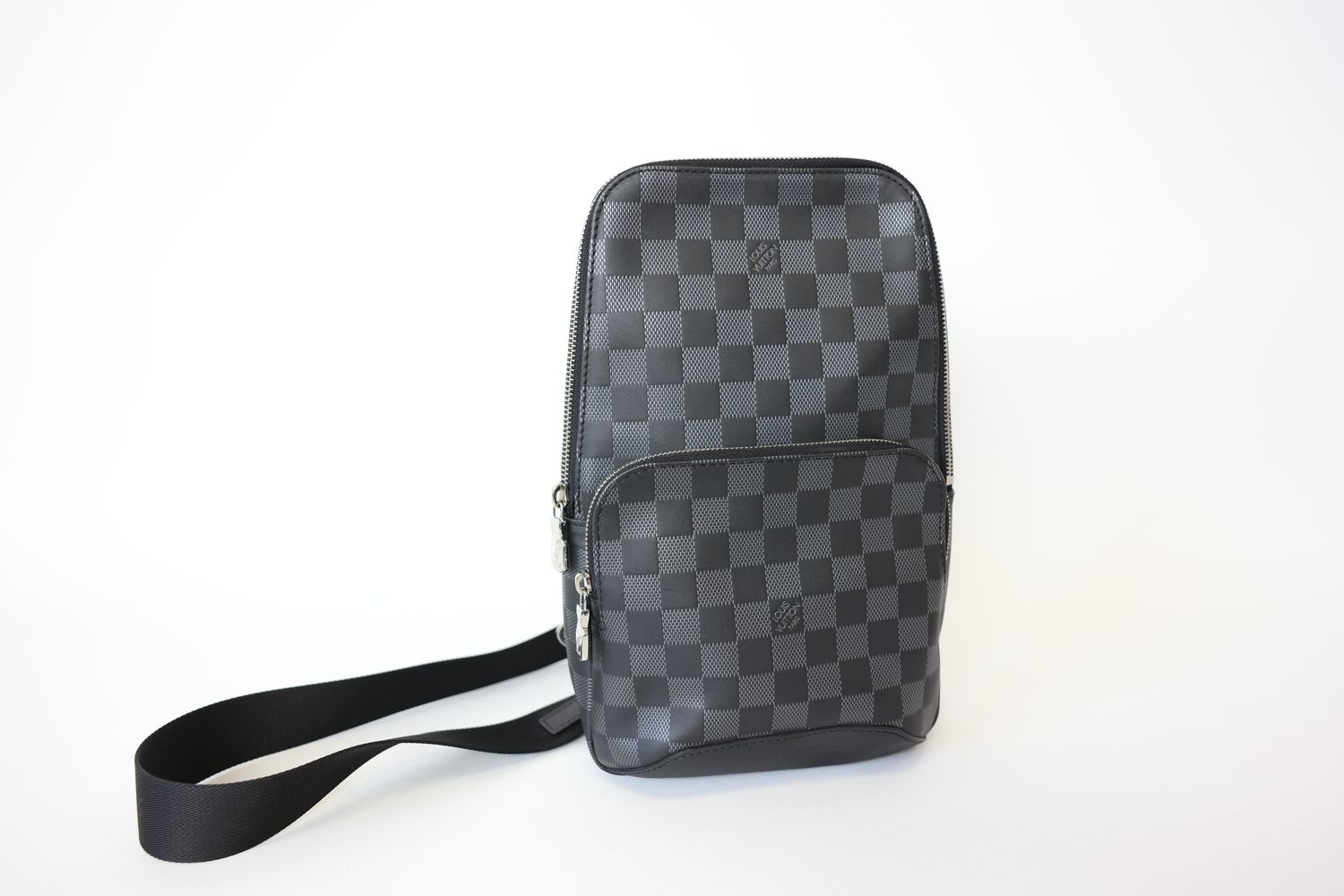 Louis Vuitton Avenue Sling Bag Gray Damier Graphite New In Box WA001 Julia Rose Boston Shop