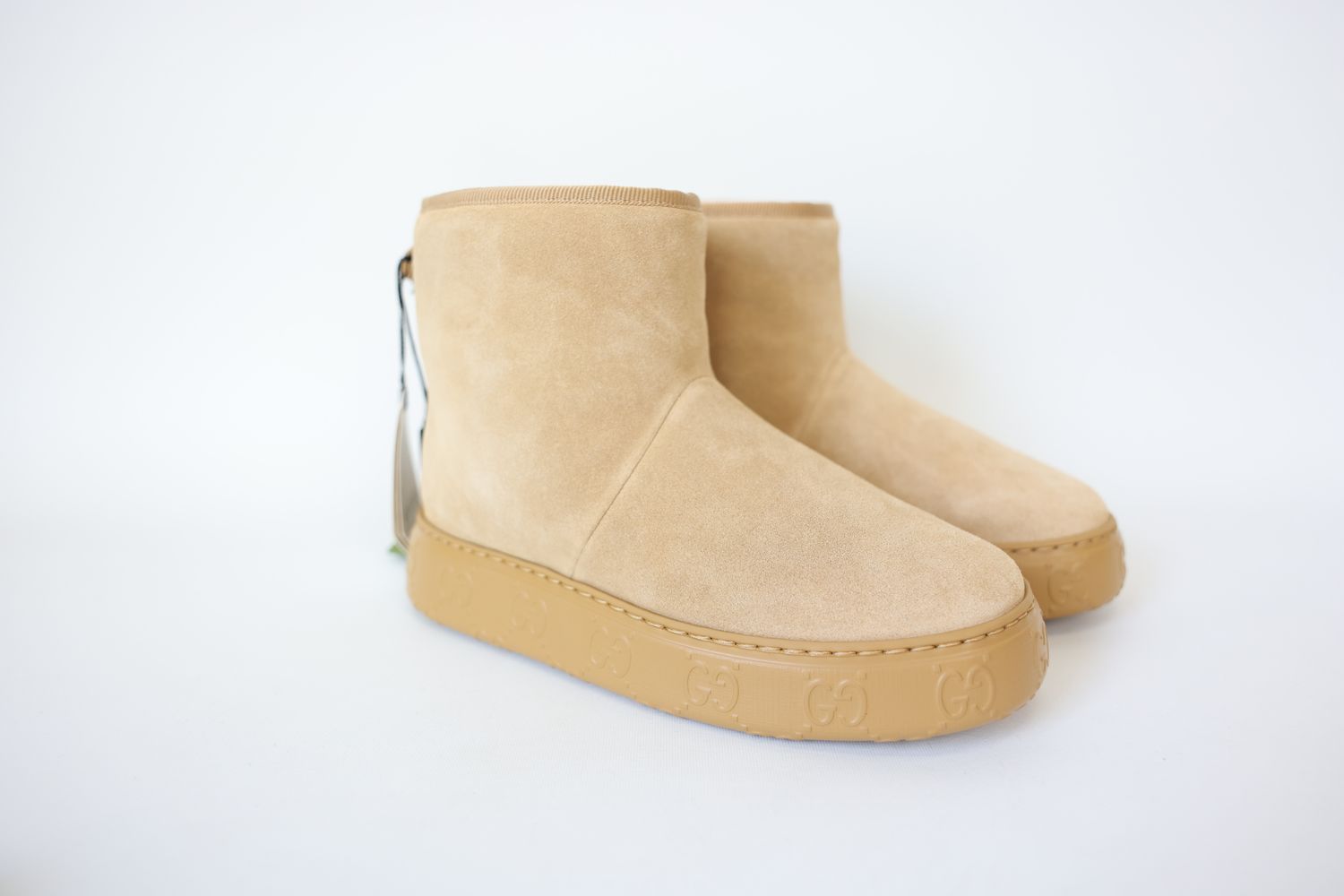 Gucci Boots, Suede And Wool, Size 36, New In Box WA001