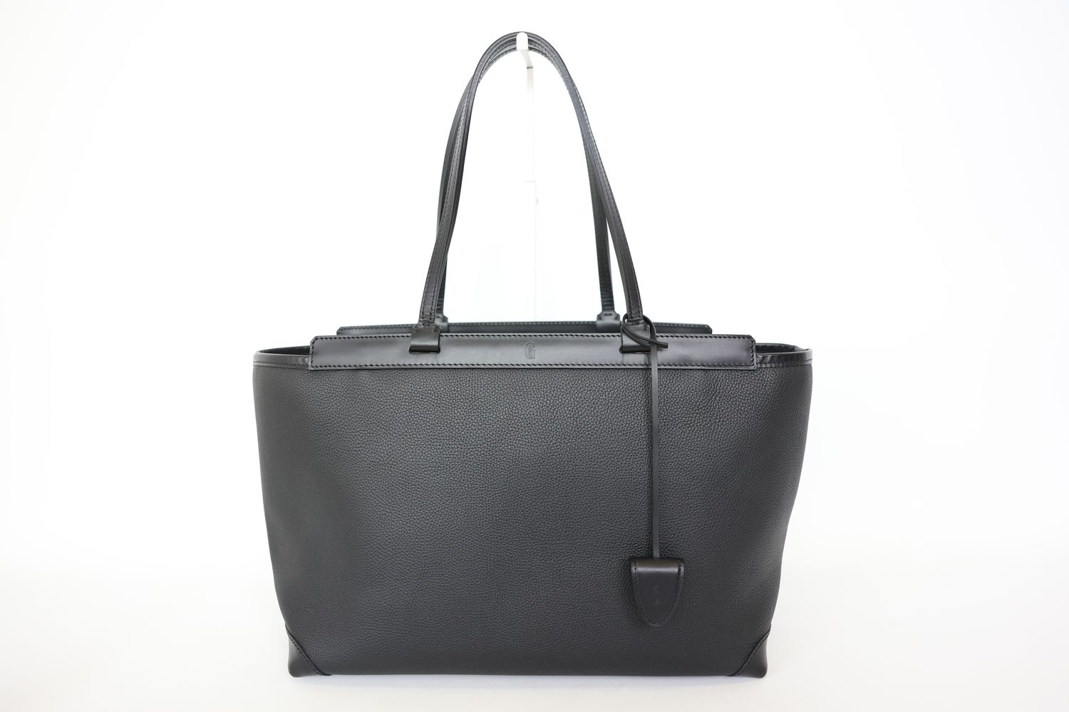 Goyard Bellechasse Bag PM, Black Leather, Preowned In Dustbag WA001