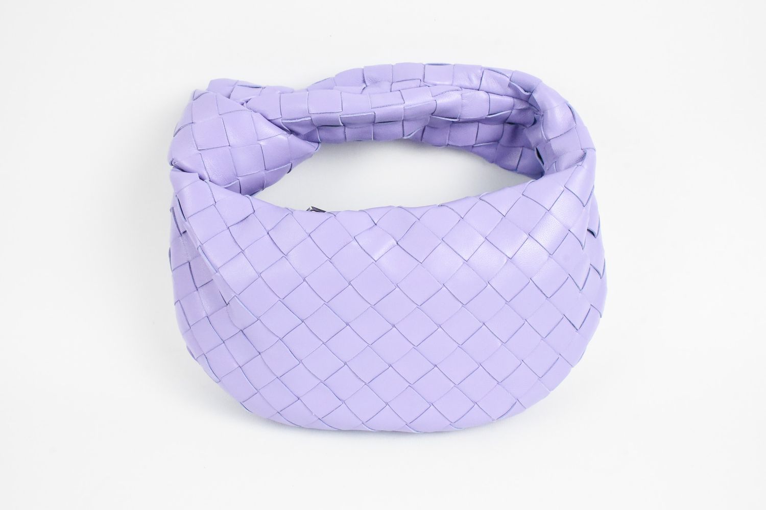 Bottega Veneta Jodie Mini, Wisteria Purple Woven Leather, New in Dustbag GA001