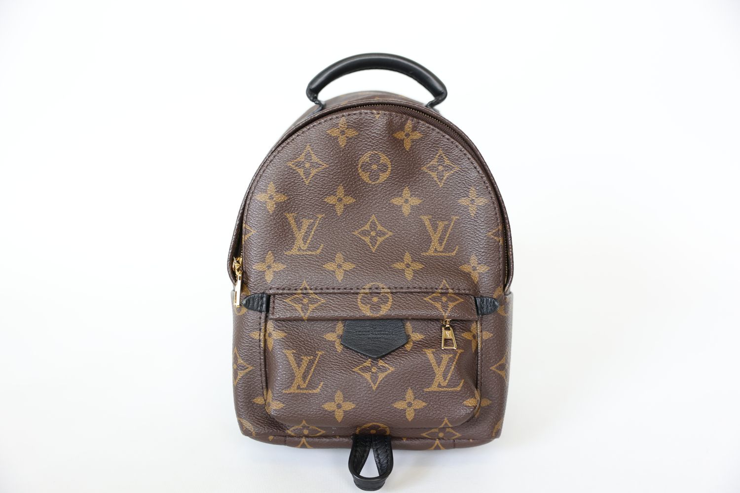 Louis Vuitton Palm Springs Backpack Mini, Monogram Canvas With Gold Hardware, Preowned In Box WA001