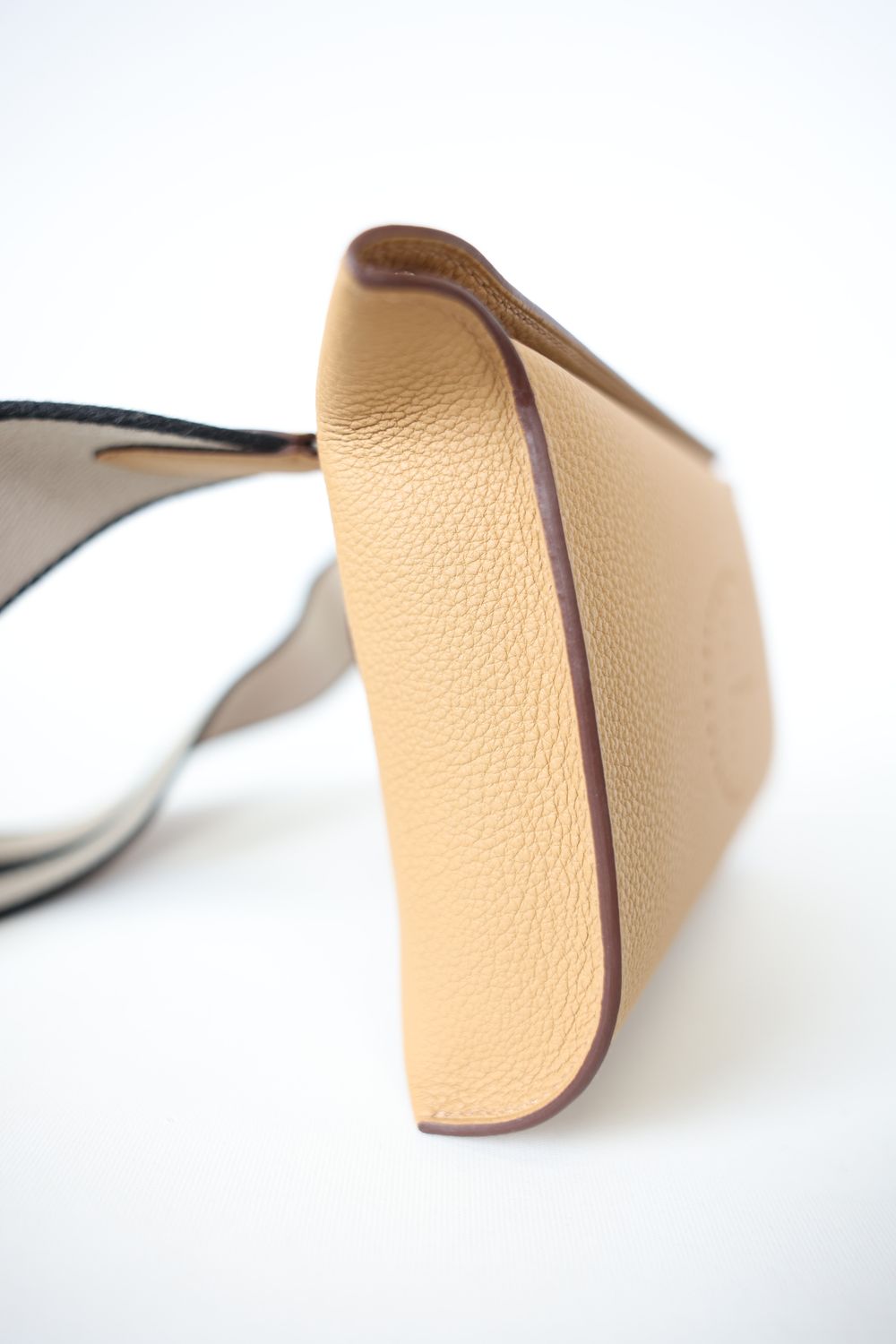 Hermes Videpoches, Street Style Crossbody Bag Small, Biscuit
