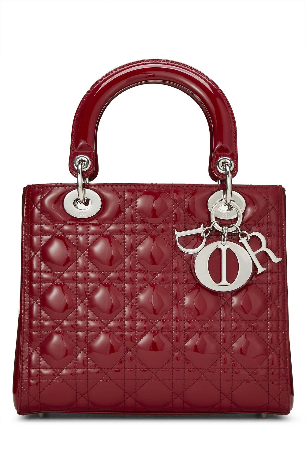 IGLIVE Dior Red Cannage Patent Leather Lady Medium, Preowned 20240627