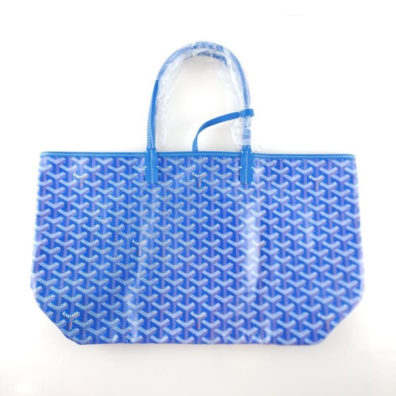 Goyard St. Louis PM Tote Bag, Blue, New in Dustbag GA001