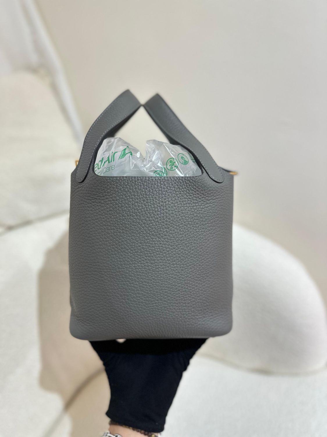 IGLIVE Hermes Picotin 18 Gris Meyer GHW (Full set with Re) Preowned (Ships from Asia) 20240710