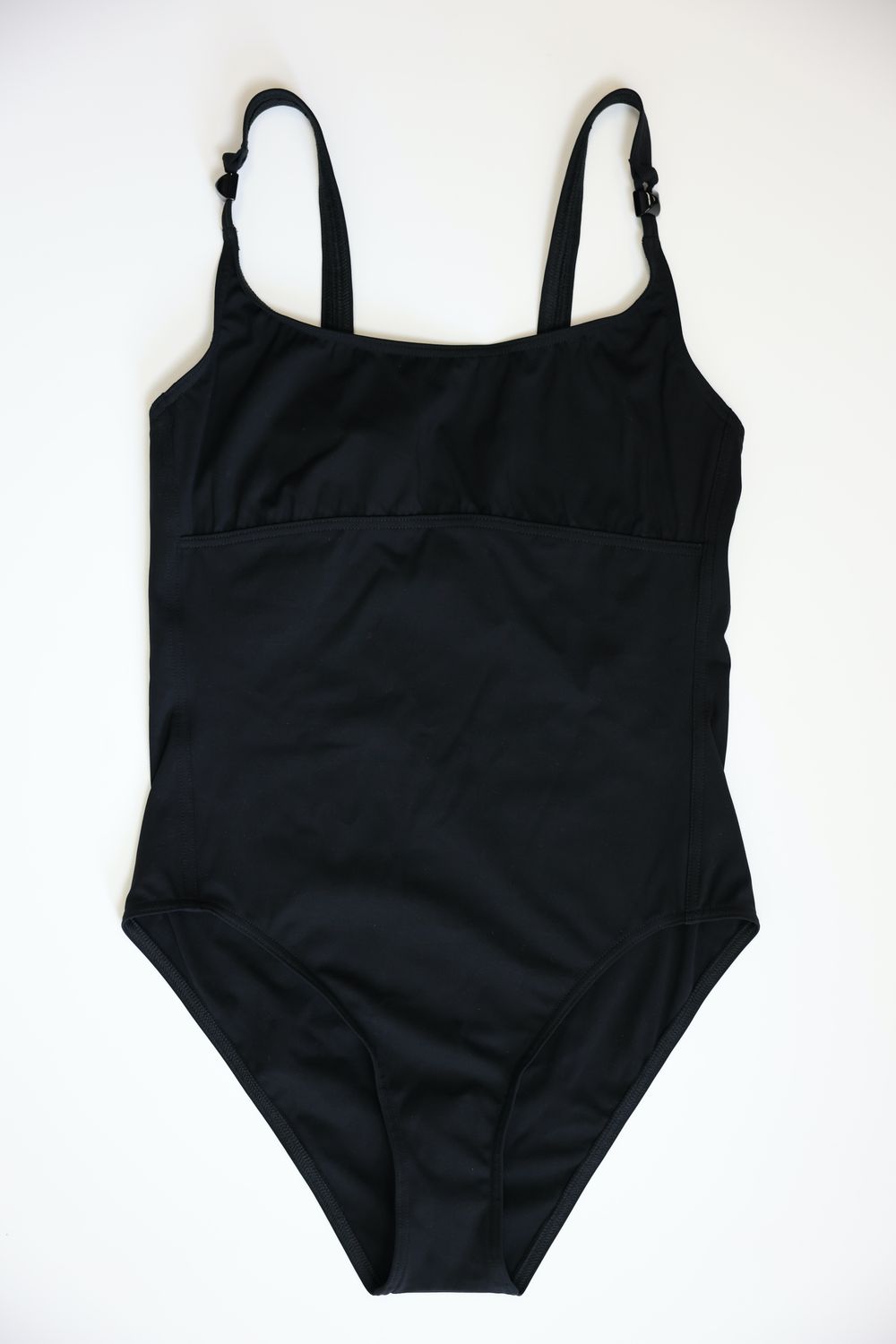 Hermes Carmen Swimsuit Size 40, Black Jersey with Acetate Medor Stud, New in Box WA001