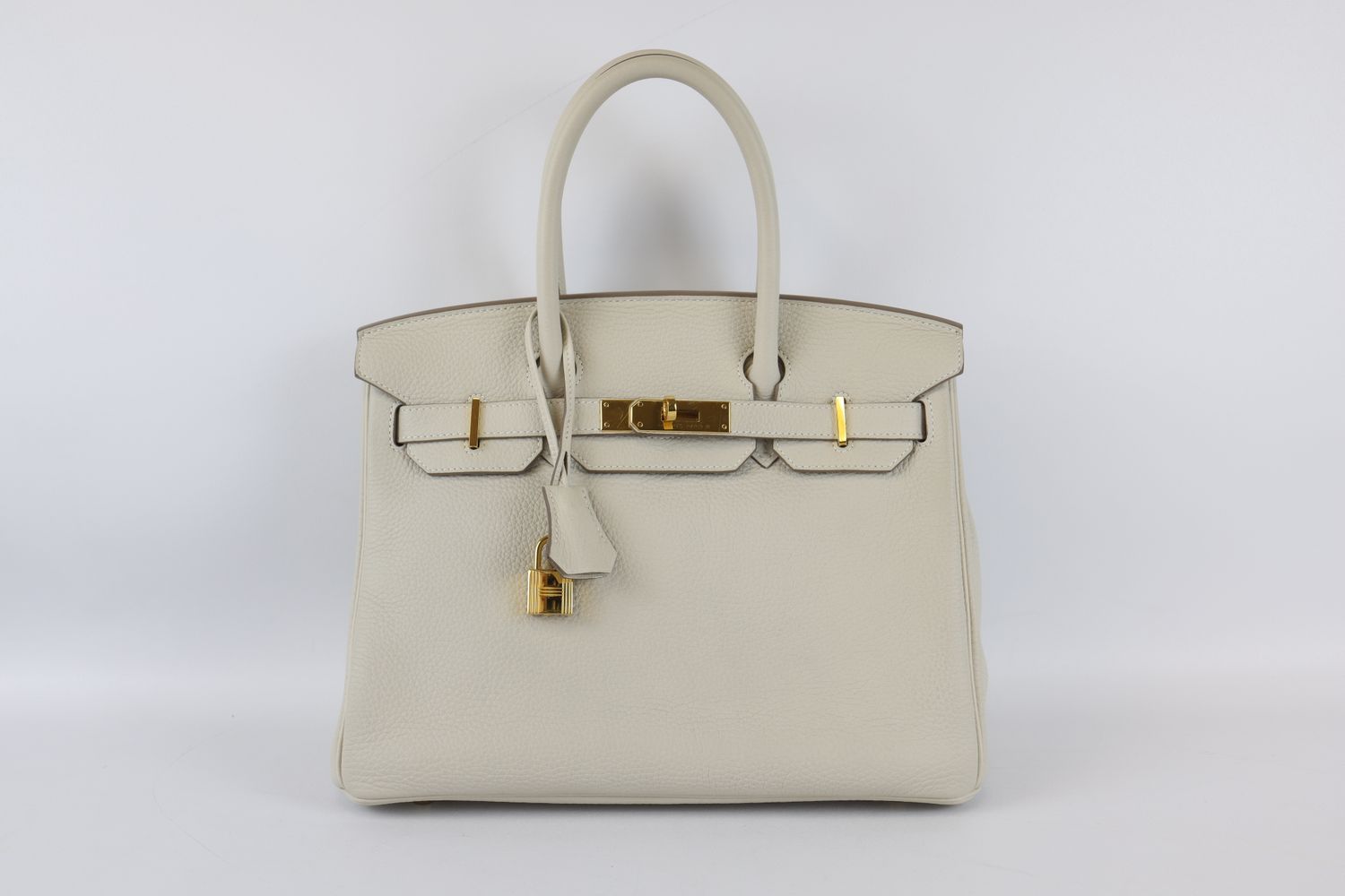 Hermes Birkin 30, Craie, Togo Leahter, Preowned in Box MA001