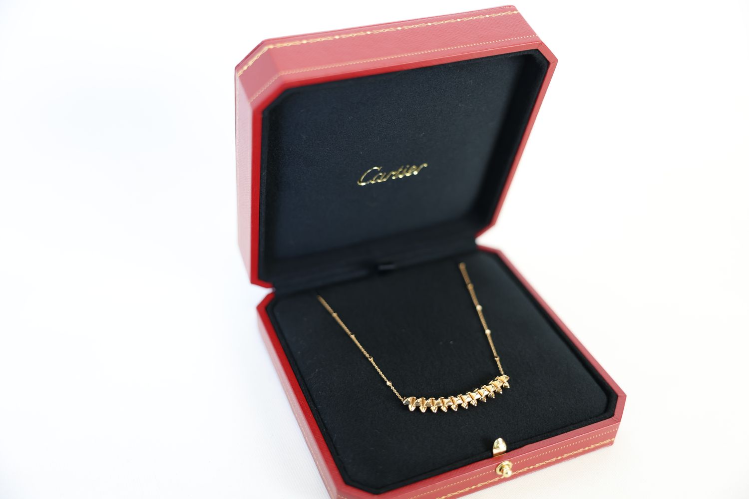 Cartier Clash De Cartier Necklace Medium, 18K Yellow Gold, Preowned in Box WA001