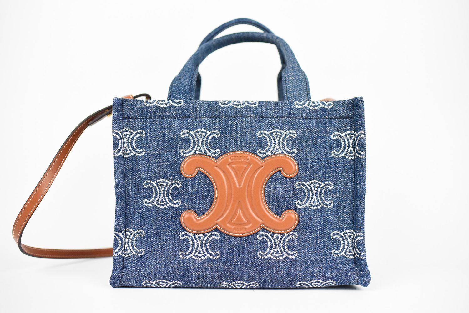 Celine Small Cabas Thais in Denim Monogram, New in Dustbag GA001