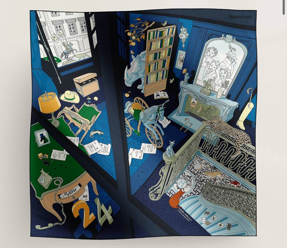 Hermes Scarf, New In Box CA001