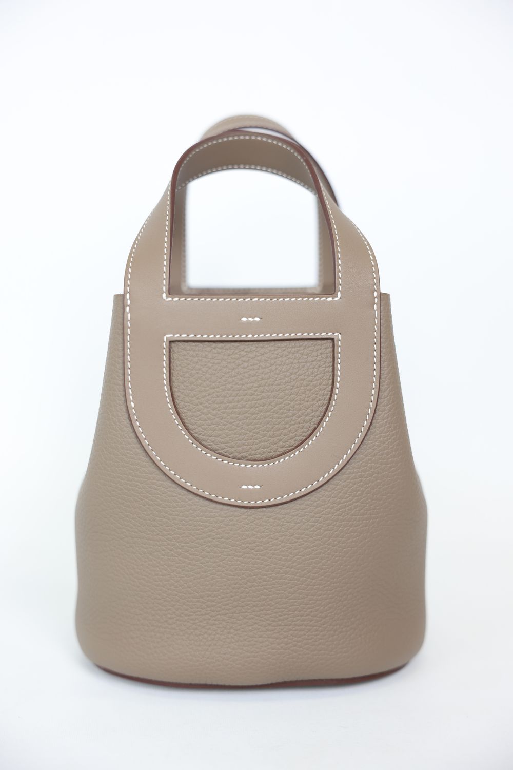 Hermes In-The-Loop Bag 18, Etoupe Clemence and Swift with Gold Hardware, W 2024, New in Box WA001