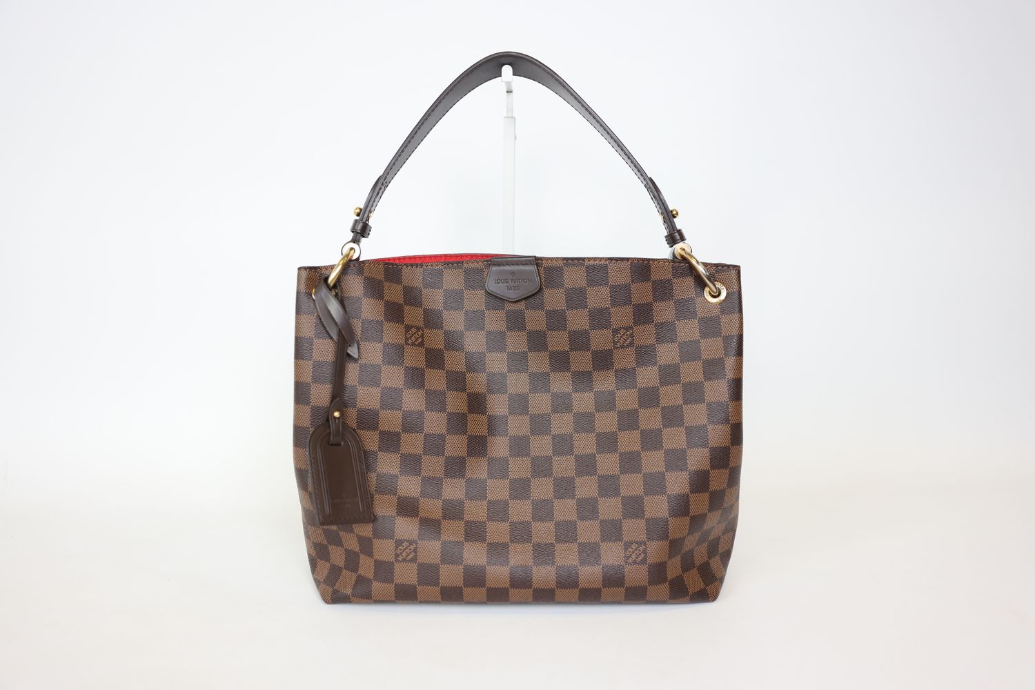 Louis Vuitton Graceful Bag PM, Brown Damier Ebene with Gold Hardware, Preowned in Box WA001