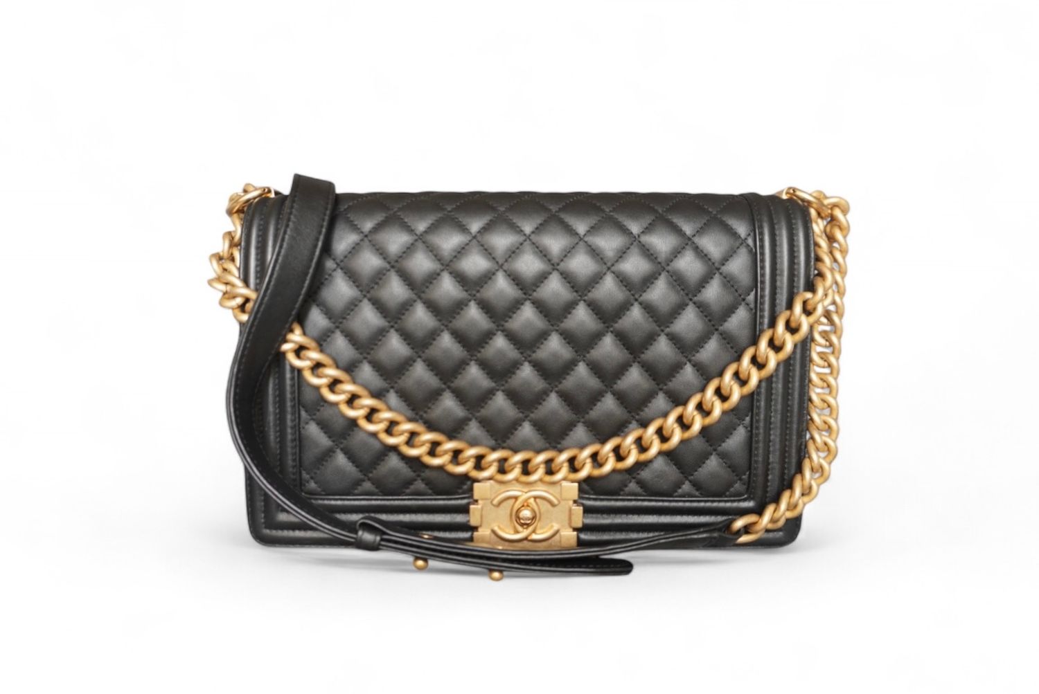 Chanel New Medium Black Boy, Preowned in Dustbag and Box (Ships from London)
