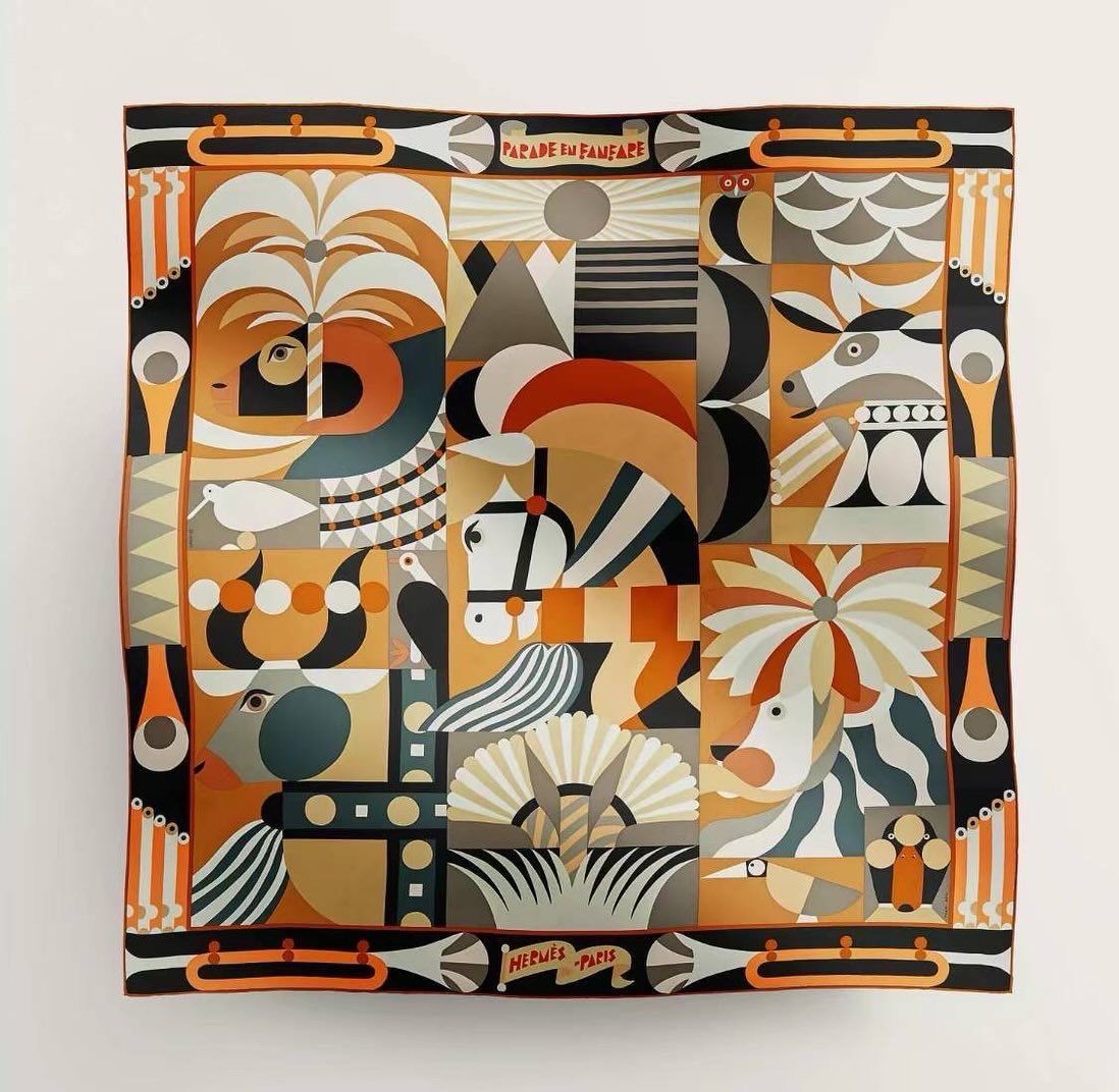 Preorder Hermes Scarf, New in Box KJRB001