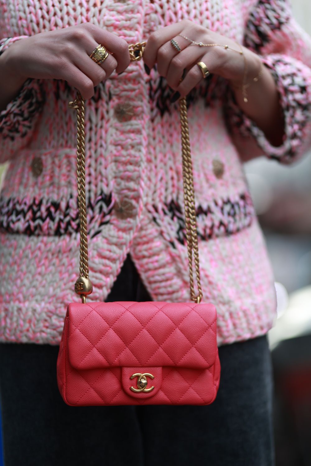 Chanel Pink Classic Flap, Preowned (Ships from London) PS001