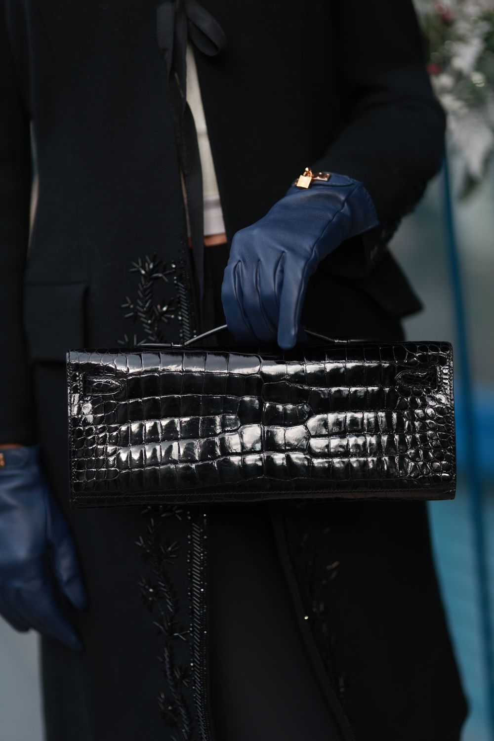 Hermes Navy Blue Gloves, Preowned (Ships from London) PS001