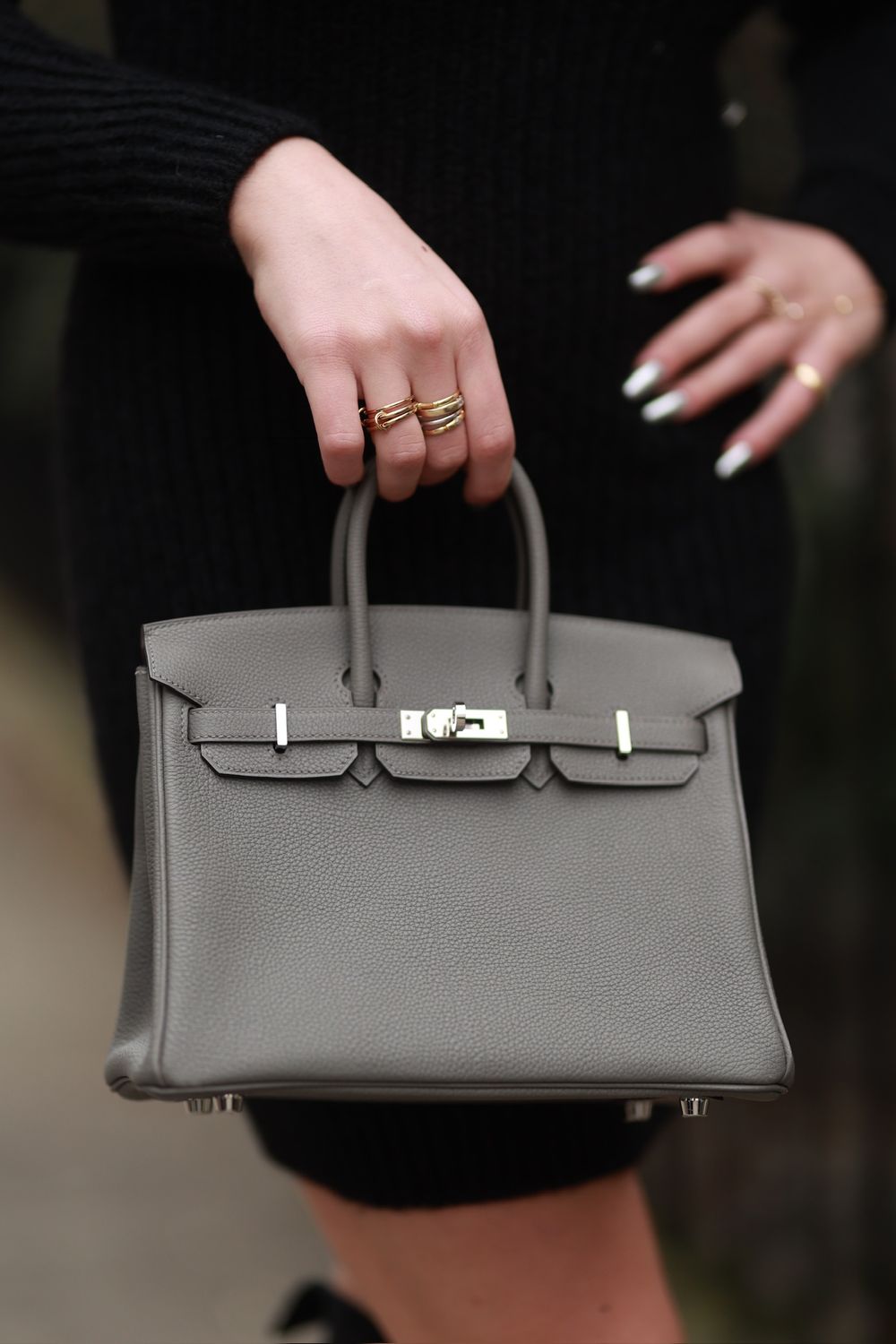Hermes Grey Birkin, Preowned (Ships from London) PS001