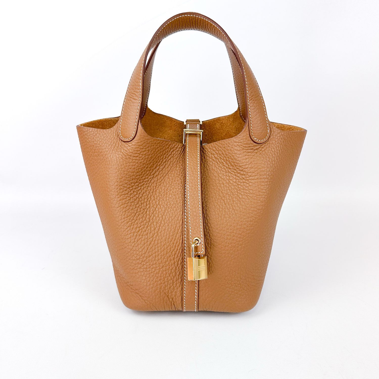 Hermes Picotin 18, Gold Togo Leather, Gold Hardware, Stamp Z, Preowned in Box CMA001