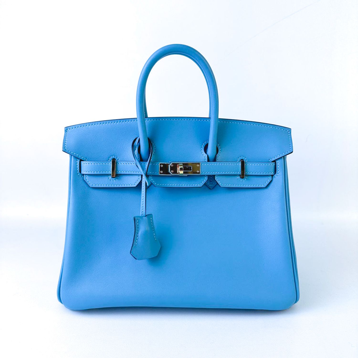 Hermes Birkin 25, Blue de Nord GHW CMA001 (Bank Wire)