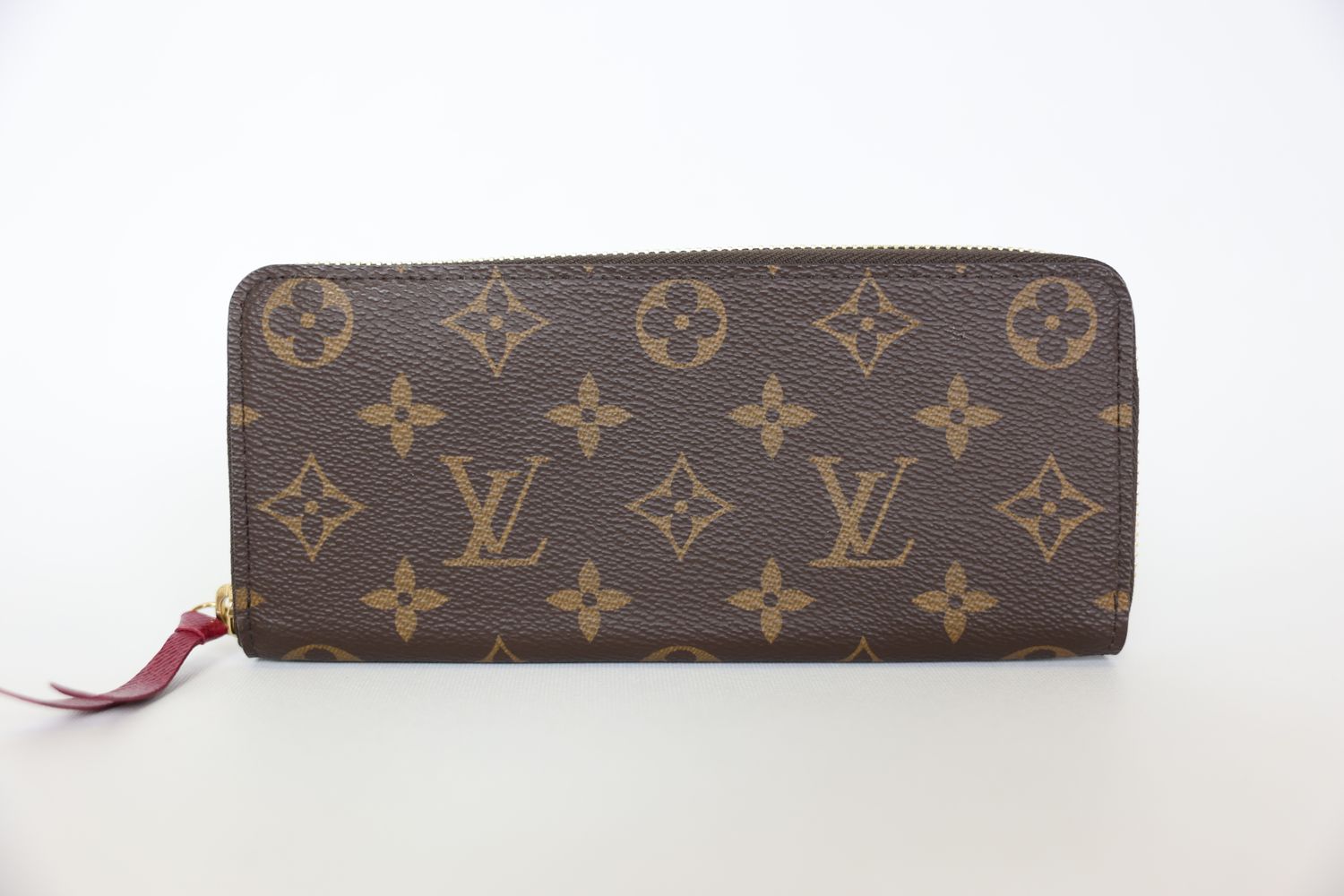 Louis Vuitton Clemence Wallet, Monogram Canvas with Gold Hardware, Preowned in Box WA001