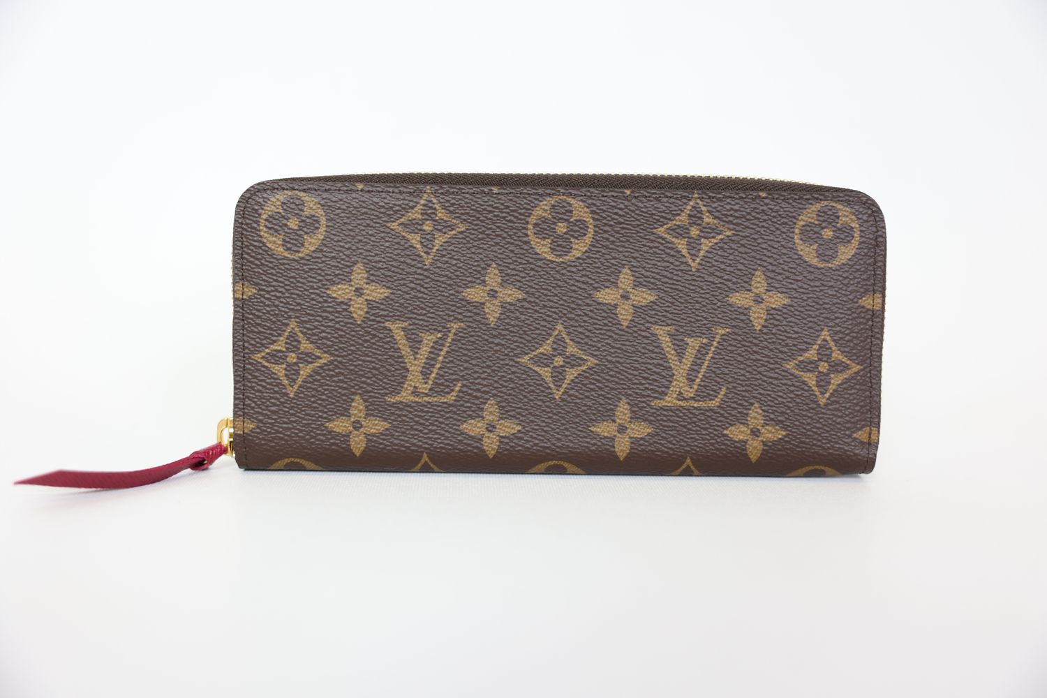 Louis Vuitton Colormania Collection Clemence Wallet, Monogram Coated Canvas  and Pondichéry Pink Leather Trim and Lining, New in Box WA001