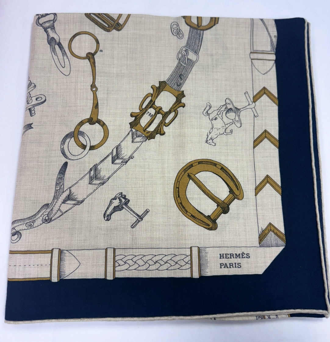 IGLIVE03052025 Hermes Scarf, 140 x 140, New in Box MA001