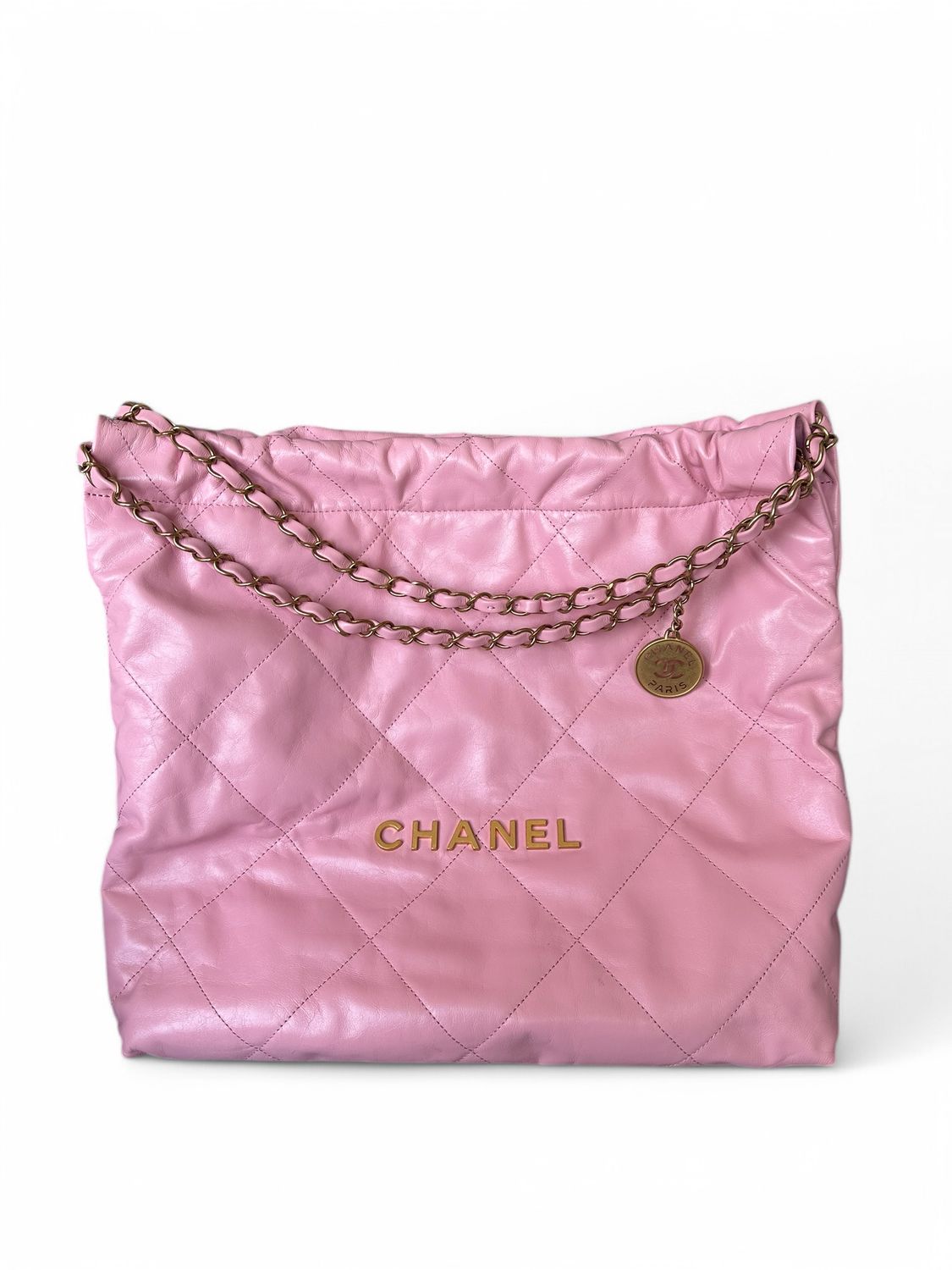 Chanel 22 Pink Medium Hobo, Preowned (Ships from London)