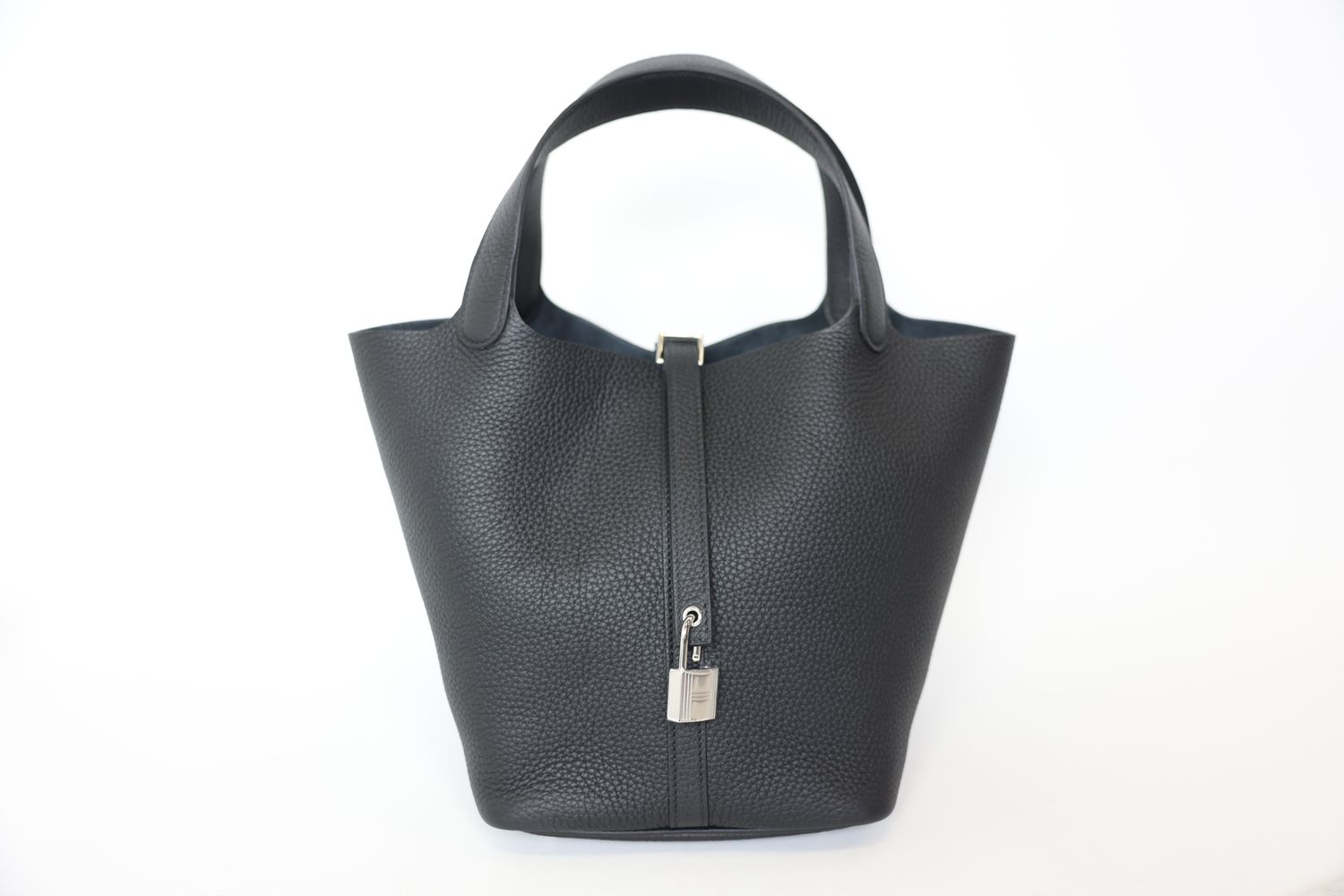 Hermes Picotin Lock Bag 22, Black Clemence with Palladium Hardware, W 2024, New in Box WA001