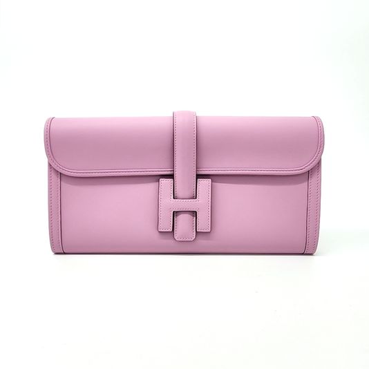 Hermes Jige Elan 29 Clutch, Mauve Sylvestre Swift Leather, Z Hermes Jige Elan 29 Clutch, Mauve Sylvestre Swift Leather, Z
