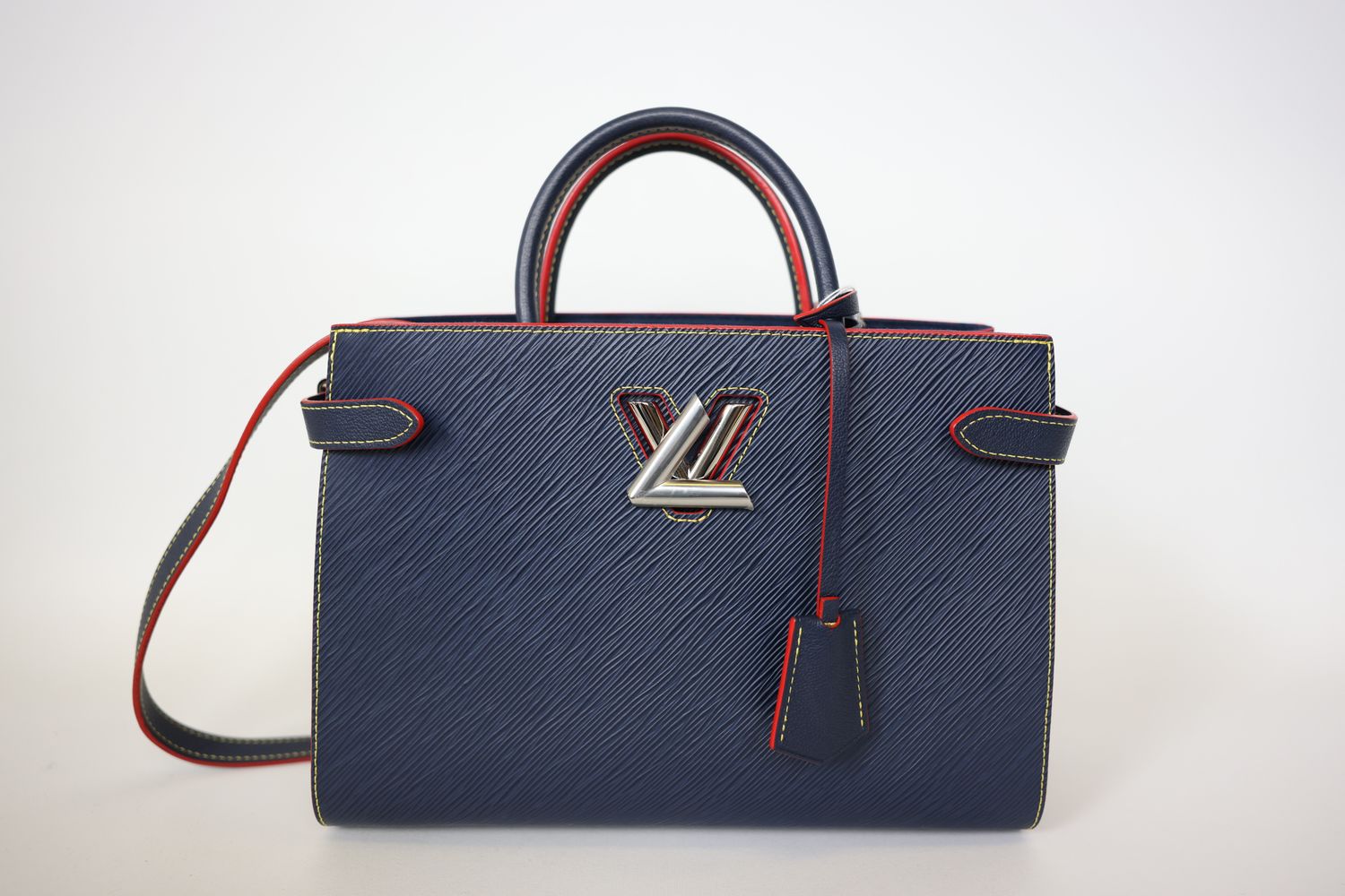 Louis Vuitton Twist, Indigo Epi with Silver Hardware, Preowned No Dustbag WA001