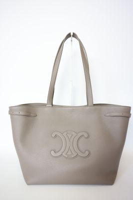 Celine Cabas Anais Tote Medium, Taupe Leather, New in