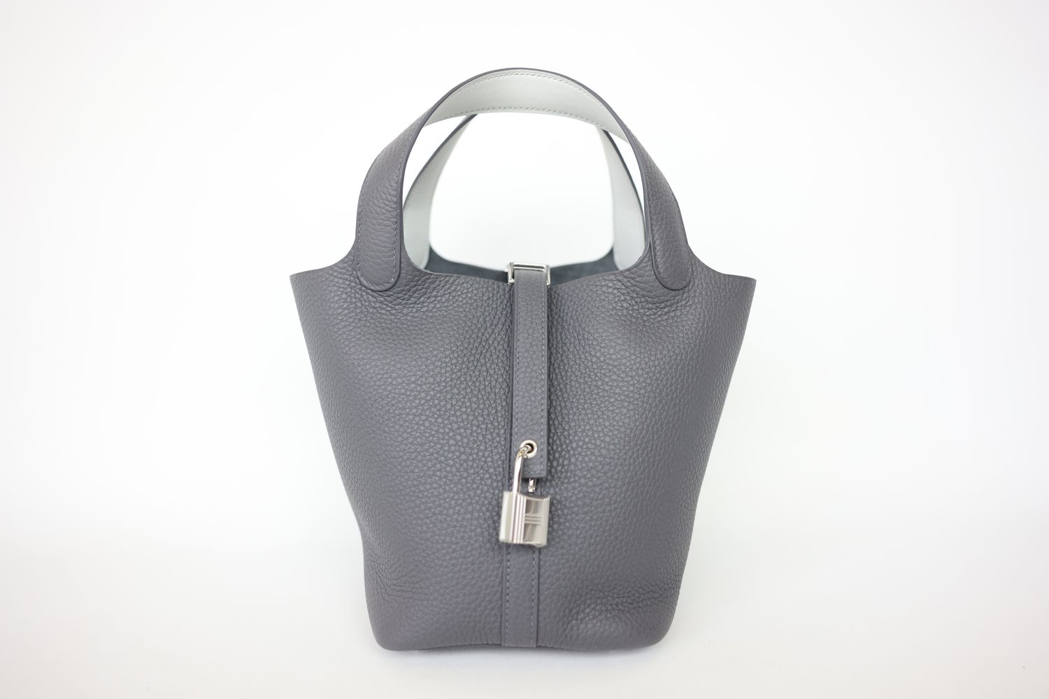 Hermes Picotin Lock 18, Grey Ardoise Slate Clemence with Palladium Hardware, W 2024, New in Box WA001