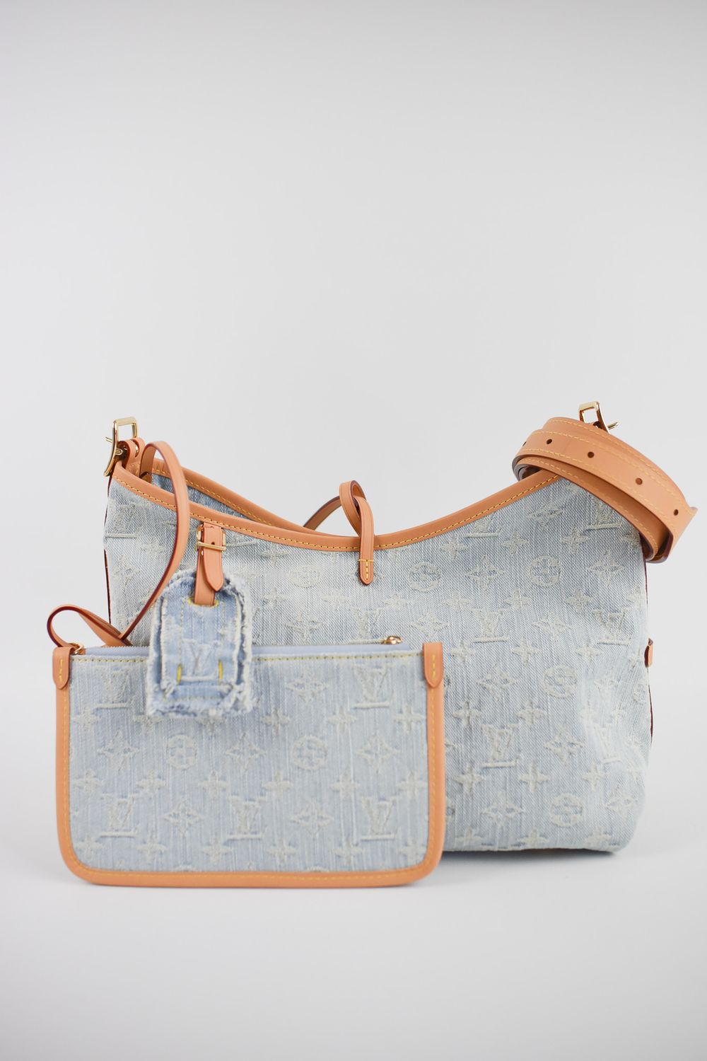Louis Vuitton CarryAll PM, Light Wash Denim, Like New in Dustbag GA001