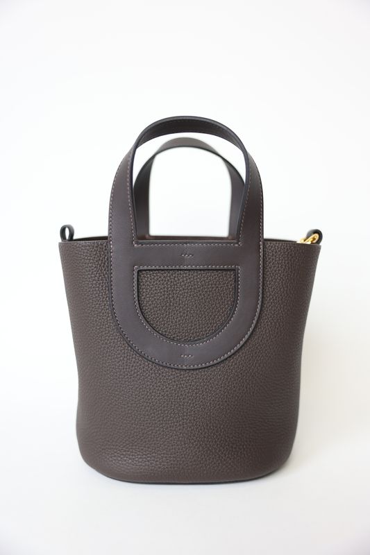 Hermes In The Loop 18, Brown Clemence Leather with Gold Hardware, New in Box WA001