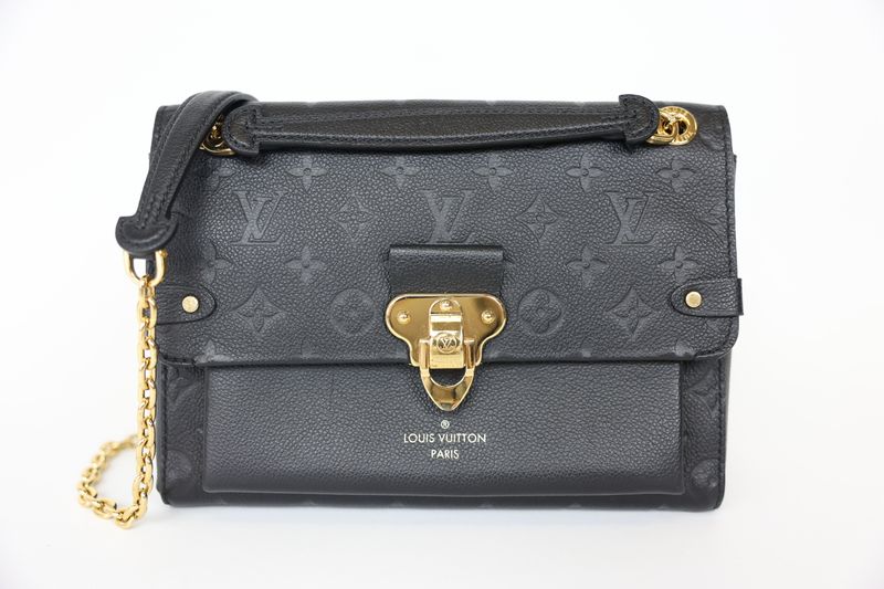 Louis Vuitton Vavin PM, Black Empreinte Leather with Gold Hardware, Preowned in Box WA001