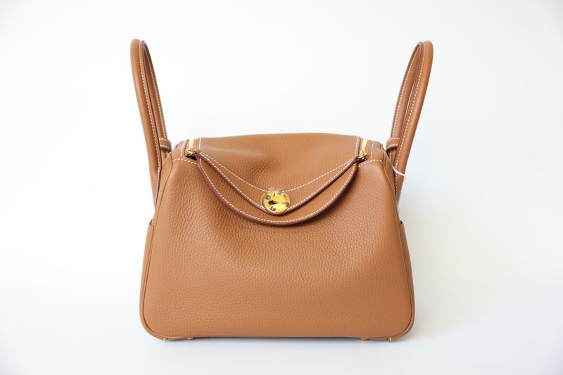 Hermes Lindy 26, Gold Clemence Leather with Gold Hardware, 2024 W Stamp, New in Box WA001