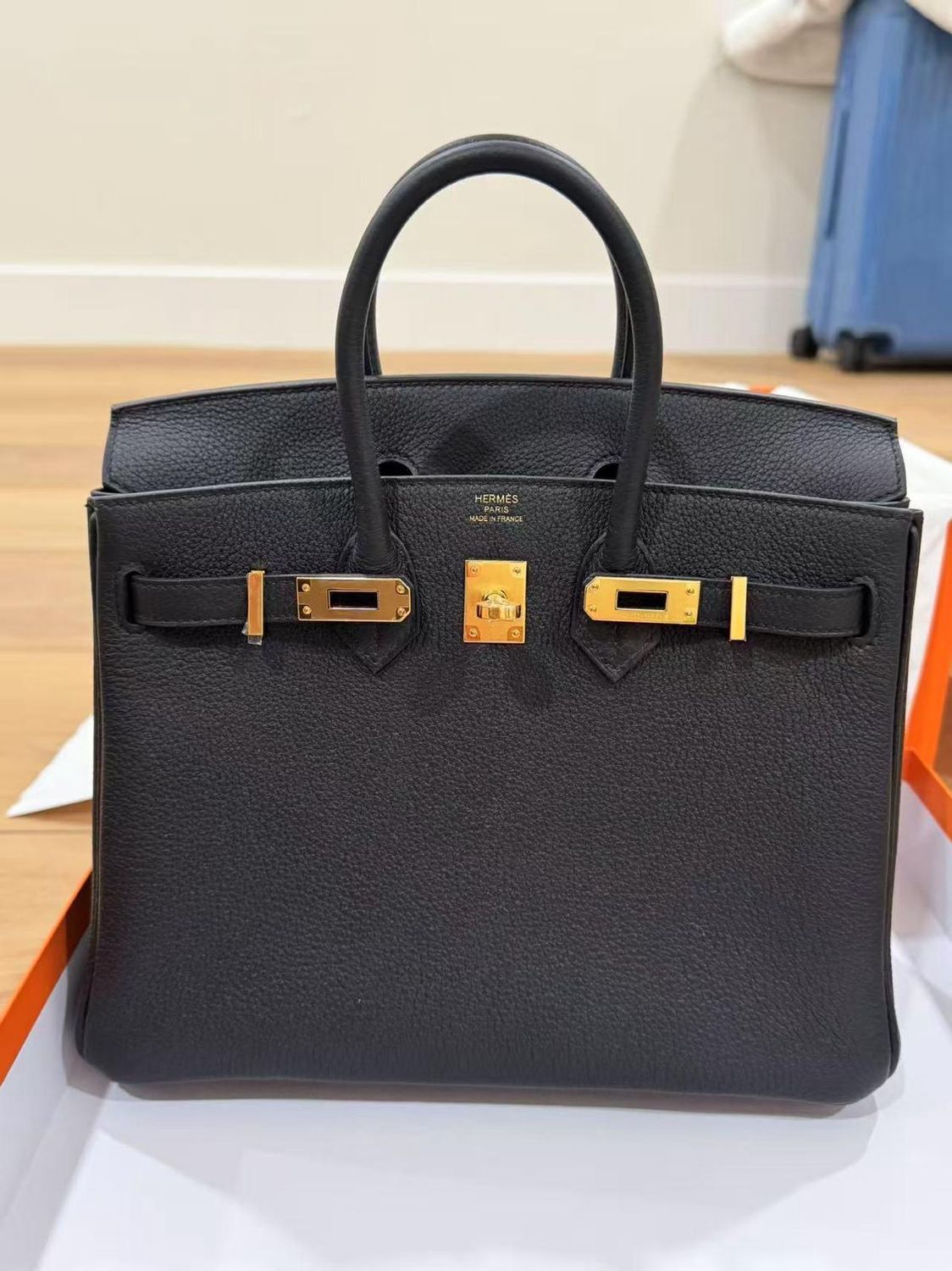 Hermes Birkin 25 Black Togo Leather, Gold Hardware, New In Box K Stamp/2025 KJRB001