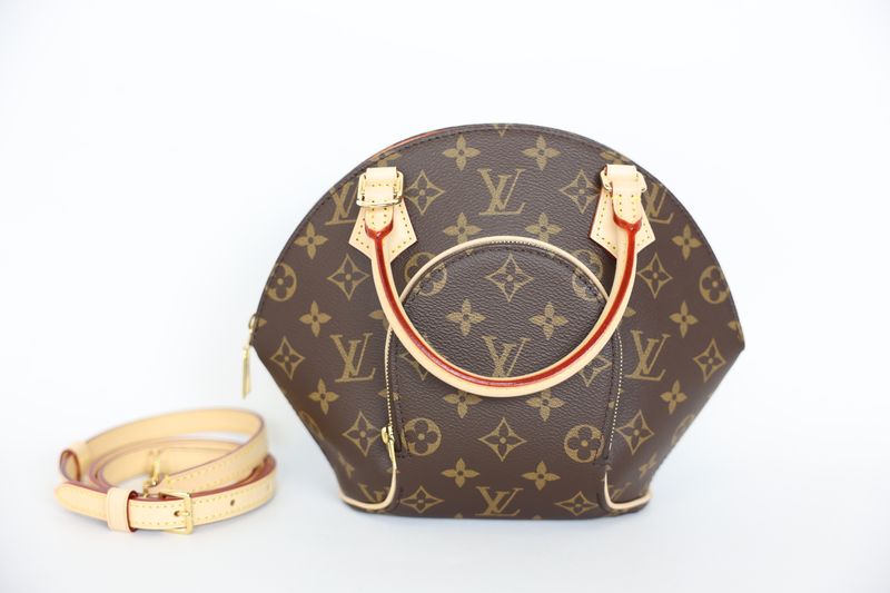 Louis Vuitton Ellipse PM, Brown Monogram Canvas with Gold Hardware, New in Box WA001