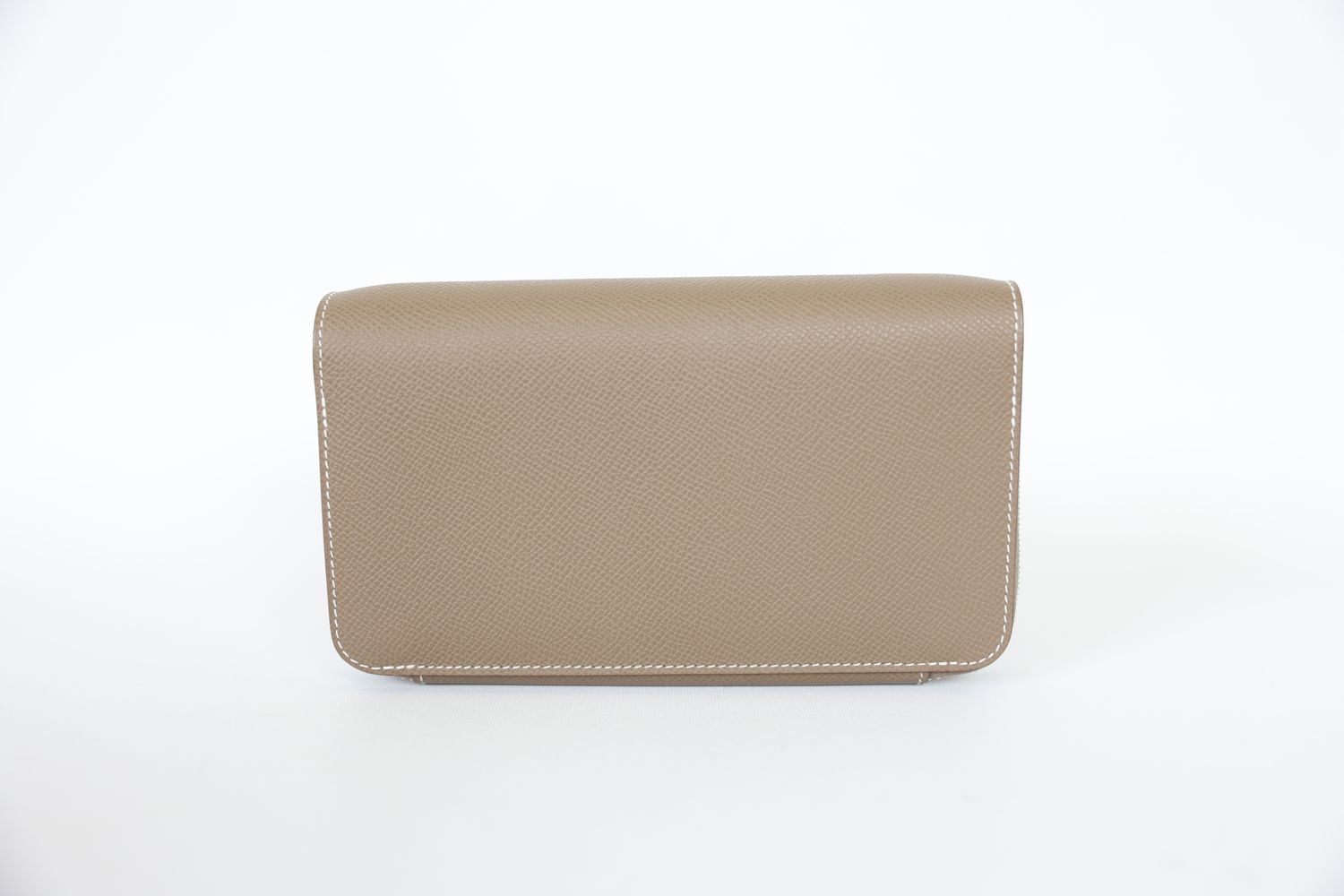 Hermes 1957 To Go Wallet, Etoupe Epsom Leather with