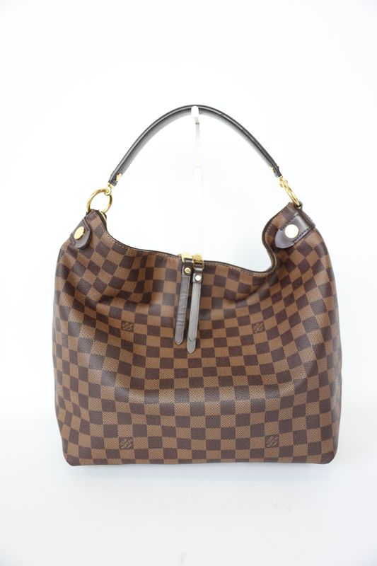 Louis Vuitton Duomo, Damier Ebene Coated Canvas with Gold Hardware, Preowned in Box WA001