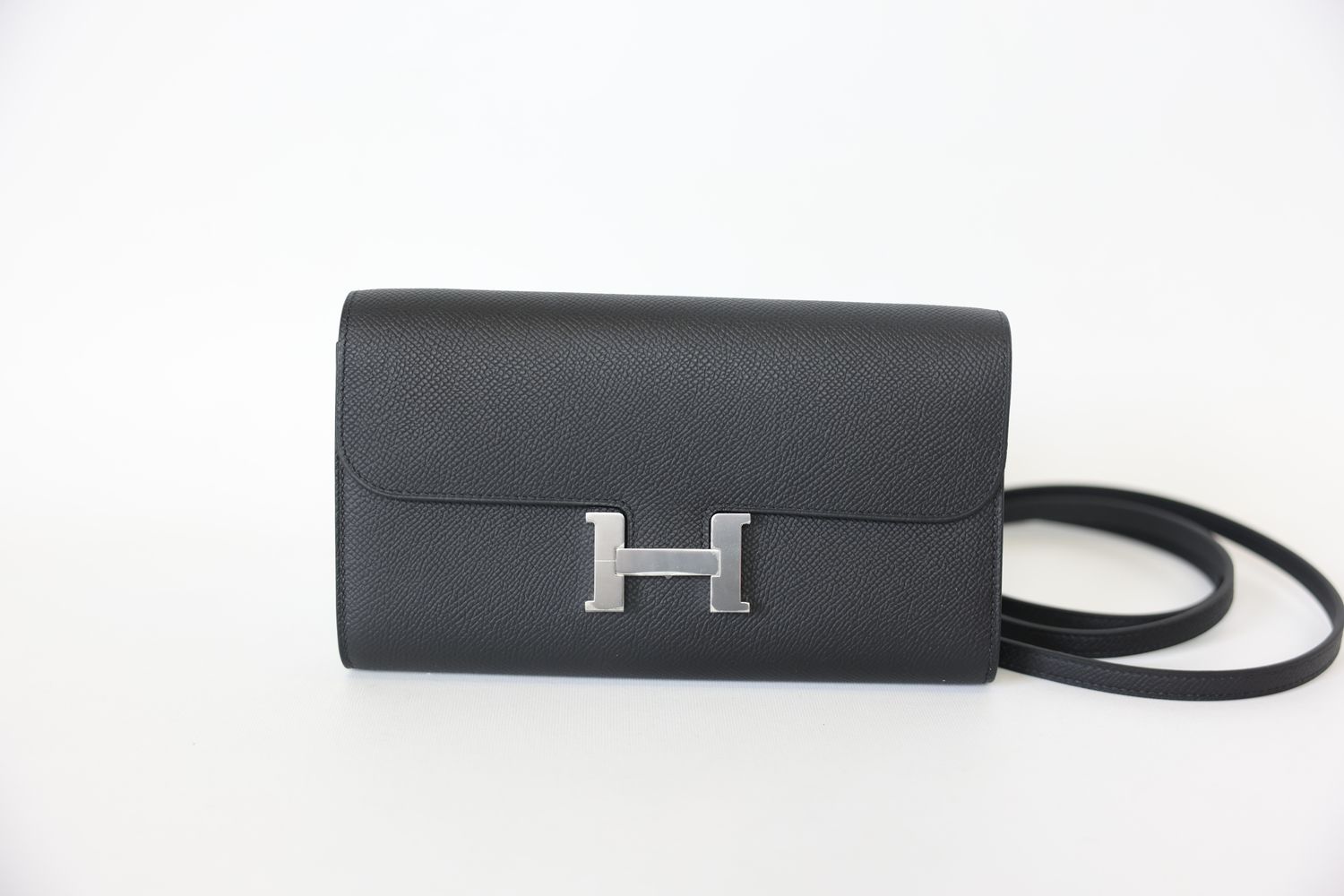 Hermes Constance To Go, Black Epsom Leather With Palladium Hardware, New in Box WA001