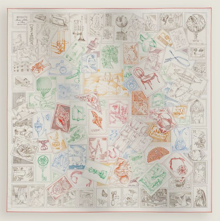 Hermes Scarf, 90x90, New in Box MA001