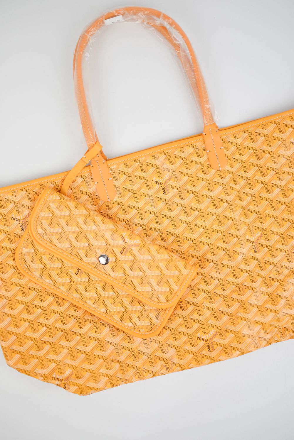 Goyard St. Louis PM Tote Bag, Yellow, Preowned in Dustbag GA001
