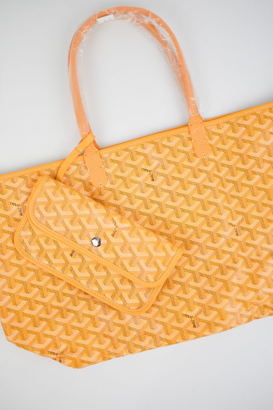Goyard St. Louis PM Tote Bag, Yellow, Preowned in Dustbag GA001