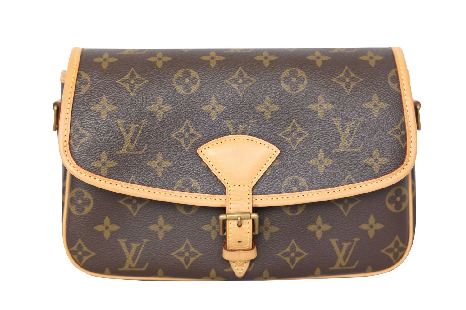 Louis Vuitton Sologne Handbag, Monogram Canvas with Gold Hardware, Preowned WA001