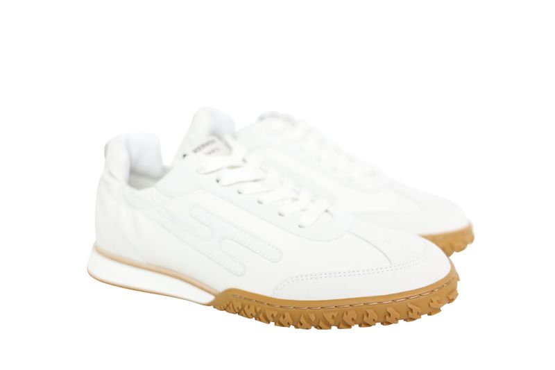 Hermes Jet Sneakers, White Nappa Leather, Size 36.5, New in Box WA001