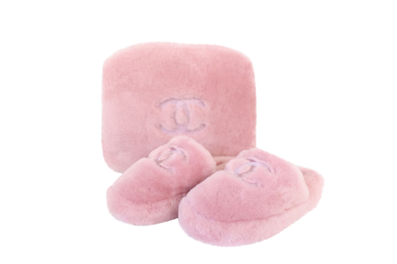 Chanel Shoes, Mules Slippers Size 36, 24B Pink Shearling Lambskin, New in Box WA001