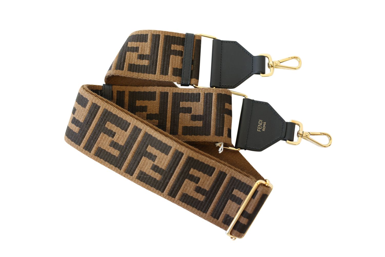 Fendi Strap You Shoulder Strap, Monogram Canvas, Preowned WA001